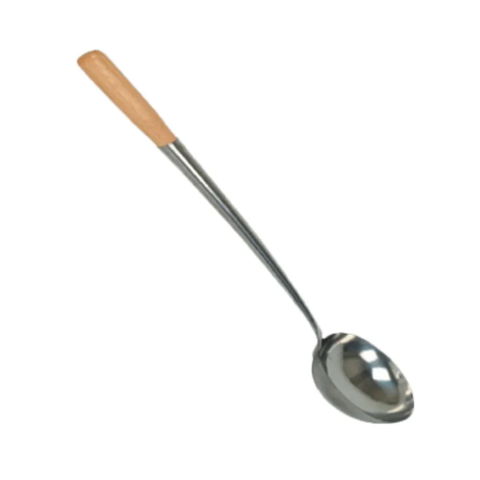 Thunder Group SLLD311 19 3/4" Chinese Serving Spoon w/ Wood Handle, Stainless Steel