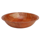 Tablecraft 205 5 1/2" Woven Wood Salad Bowl, Mahogany, Round Bottom, 4 Ply. 1 Dozen