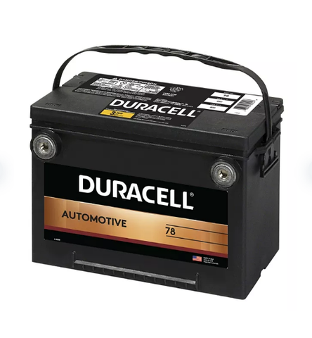 Duracell Automotive Battery, Group Size 78
