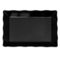 GET ML-88-BK Rectangular Display Tray, 13 3/4" x 9 1/2", Melamine, Black