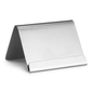 Tablecraft B17 Stainless Steel Card Holder w/ Lip, 2 1/2 x 2 x 2"