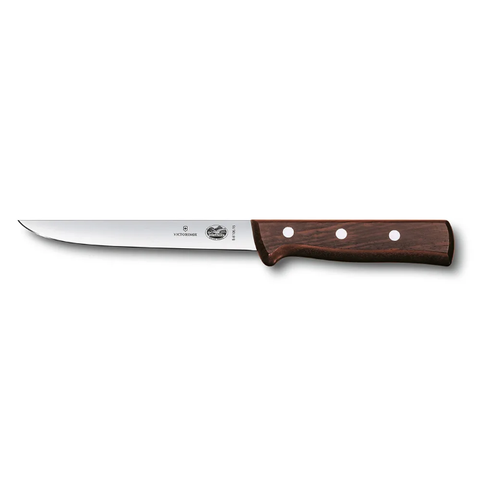 Victorinox - Swiss Army 5.6106.15 Stiff Boning Knife w/ 6" Blade, Rosewood Handle