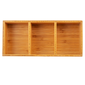 Cal-Mil 1246 Condiment Organizer w/ (3) Bins, 9 1/2" x 4 1/2" x 2 1/4", Wood