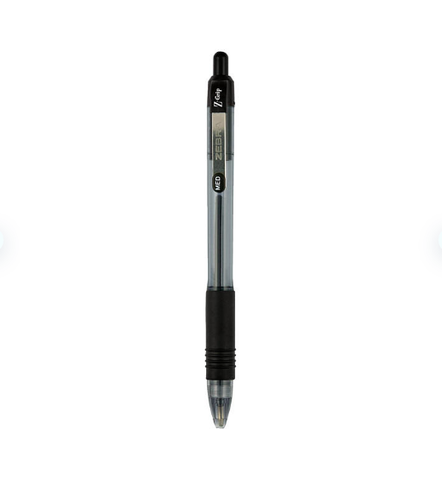Zebra - Z-Grip Retractable Ballpoint Pen, Black Ink, Medium - 24/Pack