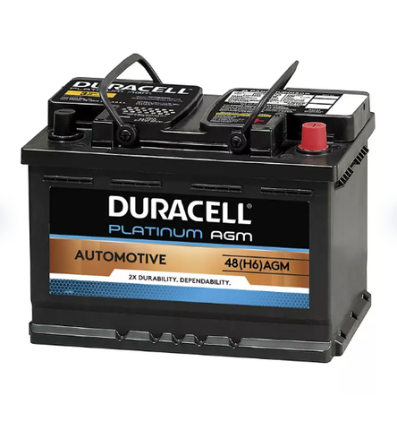 Duracell AGM Automotive Battery - Group Size 48 (H6)