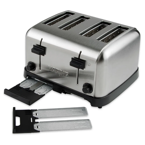 Waring WCT708 Slot Toaster w/ 4 Slice Capacity & 1 3/8"W Product Opening, 120v