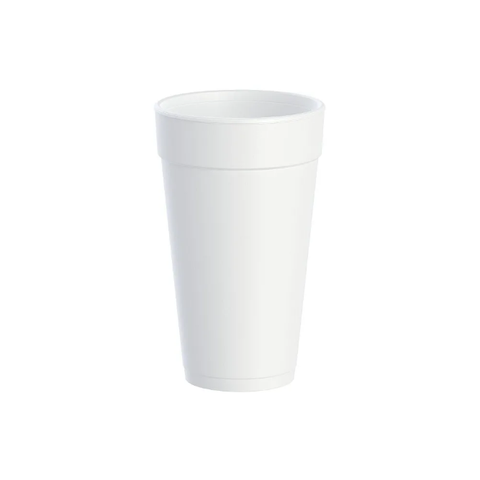 Dart 20J16 20 oz Insulated Foam Cup - White