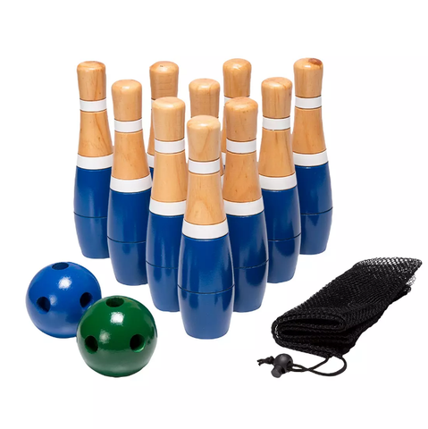 Toy Time Lawn Bowling Skittle Ball Game Set