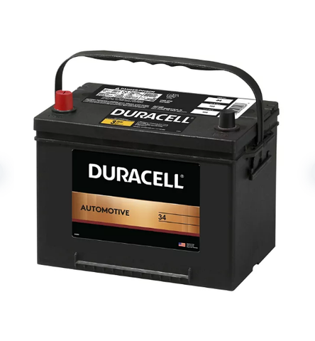 Duracell Automotive Battery, Group Size 34