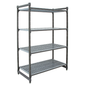 Cambro CBU246072V4580 Camshelving Basics Vented Shelving Unit - 4 Shelves, 60"L x 24"W x 72"H