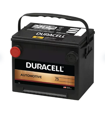 Duracell Automotive Battery, Group Size 75