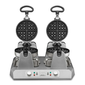 Waring WW250X Double Classic Belgian Waffle Maker w/ Cast Aluminum Grids, 2400W