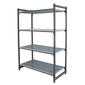 Cambro CBU246072V4580 Camshelving Basics Vented Shelving Unit - 4 Shelves, 60"L x 24"W x 72"H