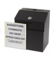 Safco Steel Suggestion/Key Drop Box with Locking Top, Black