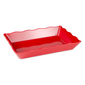 GET ML-88-RSP Rectangular Display Tray, 13 3/4" x 9 1/2", Melamine, Red