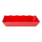 GET ML-88-RSP Rectangular Display Tray, 13 3/4" x 9 1/2", Melamine, Red