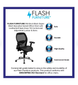 Ergonomic Mesh Office Chair with Black Leather Seat