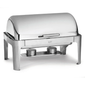 Tablecraft CW40167 Full Size Chafer w/ Roll-Top Lid & Chafing Fuel Heat