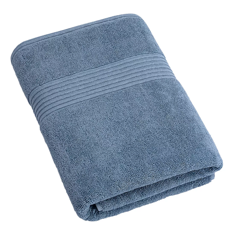 Berkley Jensen Cotton Bath Towel - Blue Spring