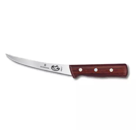 Victorinox - Swiss Army 5.6606.15-X1 Curved Semi-Stiff Boning Knife w/ 6" Blade, Rosewood Handle
