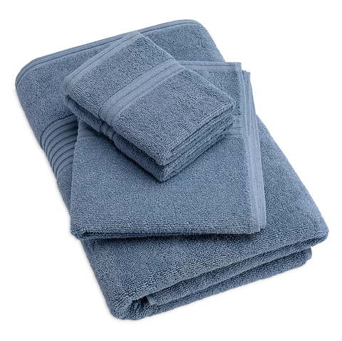 Berkley Jensen Cotton Bath Towel - Blue Spring