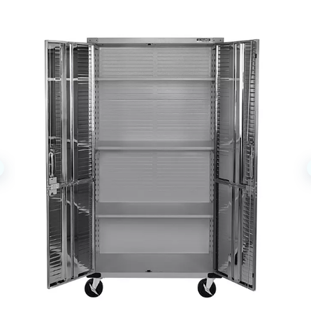 Seville Classics UltraHD Steel Tall Storage Cabinet, 36" W x 18" D x 72" H