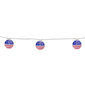 Northlight Americana 8.5' July 4th Paper Lantern String Lights - American Flag Design