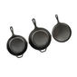 Lodge L6SPA41 6 Piece Seasoned Cast Iron Cookware Set w/ Pans & Accessories