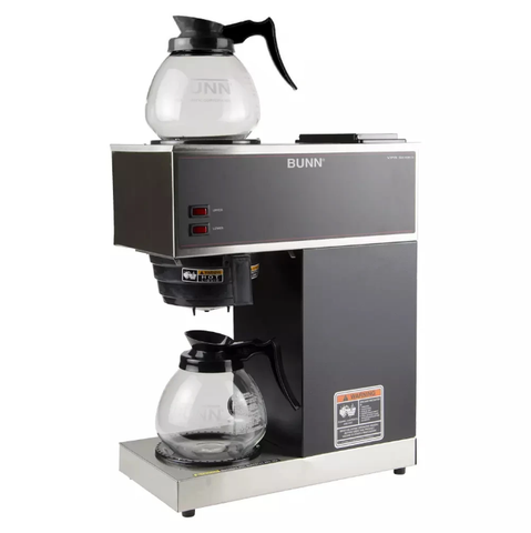 Bunn VPR Medium Volume Decanter Coffee Maker w/ 2 Glass Decanters - Pourover, 3 4/5 gal/hr, 120v (33200.0015)