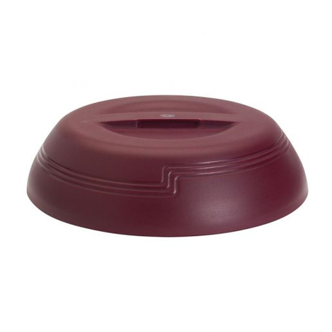 Cambro MDSLD9487 Cranberry Shoreline 10 Inch Low Profile Plastic Insulated Dome. Case of 12 Each