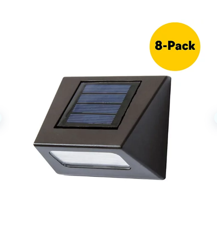 Deck Impressions Solar Bronze Integrated LED Downcast Deck Light - 8 Pack