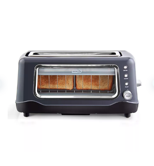 Dash Clear View Toaster: Extra Wide Slot Toaster with See Through Wind ...