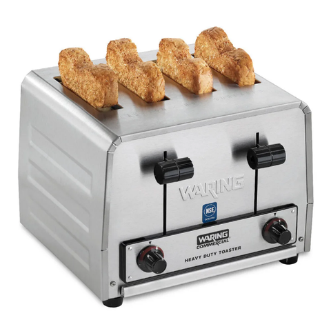 Waring WCT805B Slot Toaster w/ 4 Slice Capacity & 1 1/8"W Product Opening, 208v/1ph
