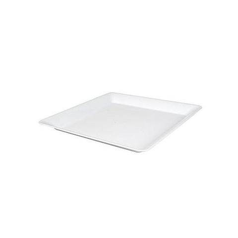 Fineline SQ4212-WH Innovative Caterware 12" x 12" White Plastic Square Cater Tray. Case of 25 Each