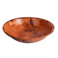 Tablecraft 218W 18" Woven Wood Salad Bowl, Mahogany, Round Bottom, 5 Ply