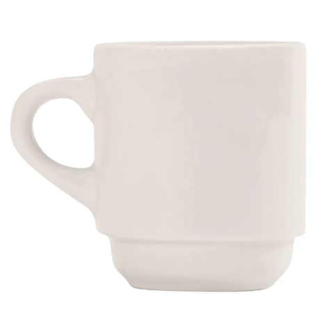 World Tableware 840-145-006 3 1/2 oz Tall Espresso Cup - Rolled Edge, Porcelain, Bright White, Porcelana. 3 Dozen