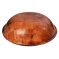 Tablecraft 218W 18" Woven Wood Salad Bowl, Mahogany, Round Bottom, 5 Ply