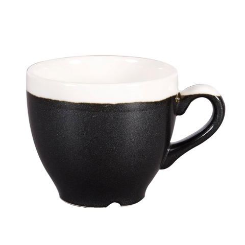 Churchill MOBKCEB91 3 1/2 oz Monochrome Espresso Cup - Ceramic, Onyx Black. 1 Dozen