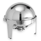 American Metalcraft ADAGIORD18 Round Chafer w/ Roll-Top Lid & Chafing Fuel Heat