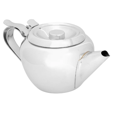 Browne 515151 Stackable Teapot, 18/8 Stainless Steel, 20 oz, Stackable