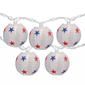 Northlight Americana 9' July 4th Star Paper Lantern Patio Lights - Red, White and Blue
