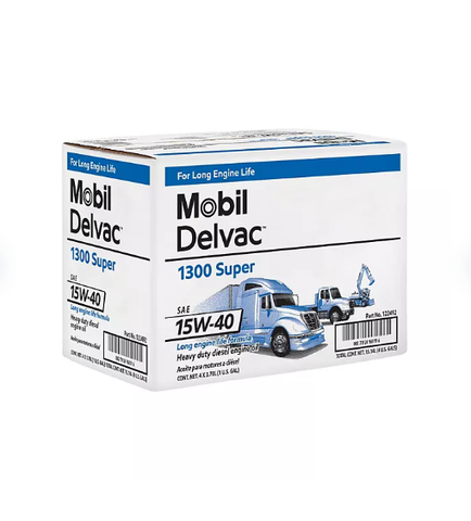 Mobil Delvac 1300 Super 15W-40 Case (4-pack/1 gallon bottles)