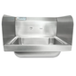 Splash HS-GF-SS-14-10-5 Wall Mount Commercial Hand Sink w/ 13 3/4"L x 9 7/8"W x 5 3/8"D Bowl, Side Splashes