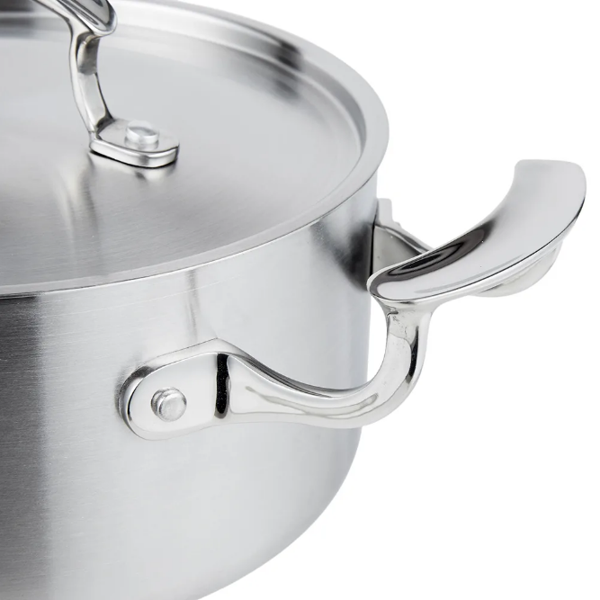 Vollrath 49410 Miramar Display Cookware 3 Qt. Casserole Pan with Low Dome  Cover