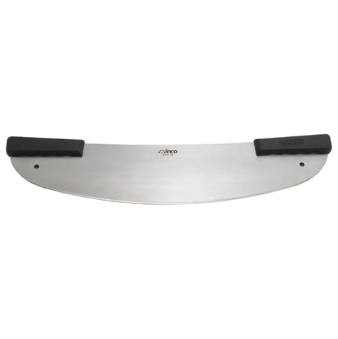 Winco KPP-20 20" Pizza Knife w/ Black Plastic Handles, Stainless Steel