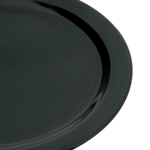 Carlisle 4350003 10 1/4" Melamine Dinner Plate, Black