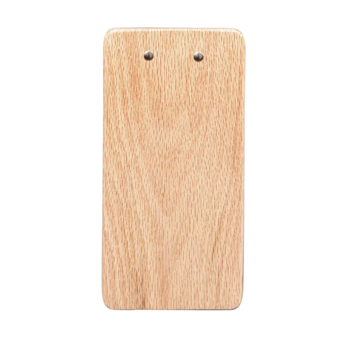 Risch COUNTRYBOARD-CHECK4.5X9OAK Country Clipboard Check Presenter - 4 1/2" x 9", Oak Wood (Pack of 12)