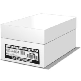 White Box Copy Paper, 20 lb., 92 Bright, 8.5 x 11" - 10 Ream Case