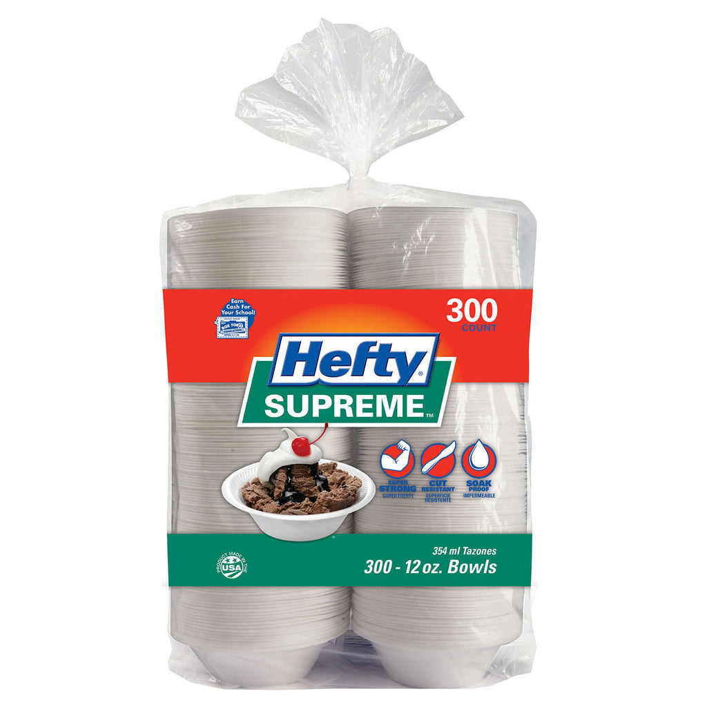 Hefty Supreme Bowls, Extra Large, 28 Ounce - 125 bowls