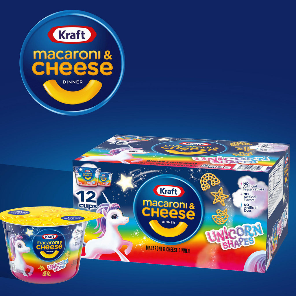 信頼】 クラフトユニコーンシェイプマカロニ チーズ 2パック Kraft Unicorn Shape Macaroni Cheese Pack of 